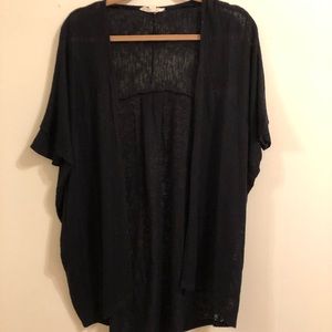 Black kimono sweater